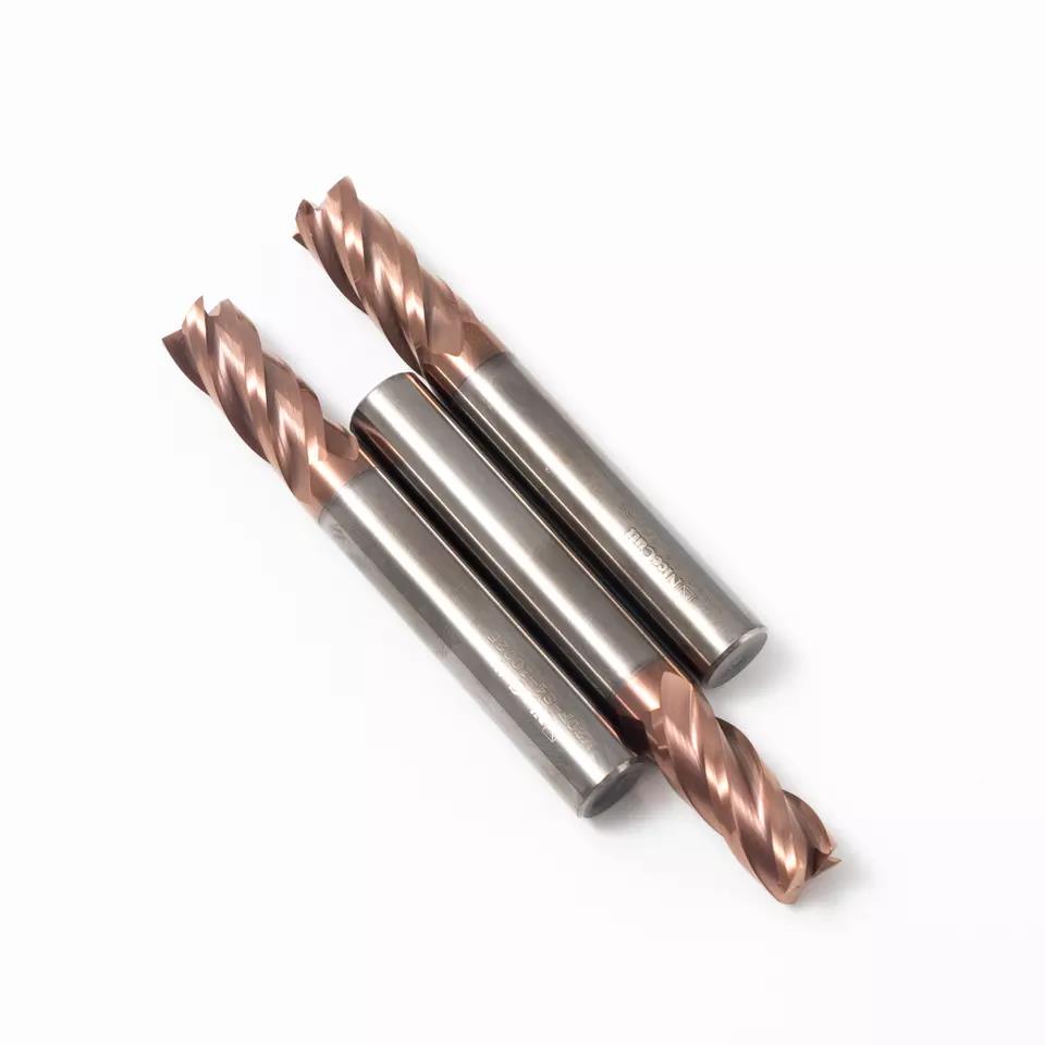 Hochgeschwindigkeits-HRC55-Fräser Vollhartmetall-Schaftfräser zum Schneiden von Aluminium