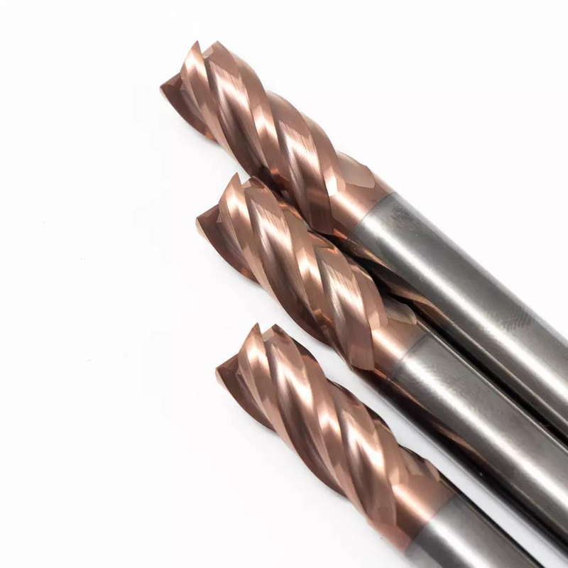 Hochgeschwindigkeits-HRC55-Fräser Vollhartmetall-Schaftfräser zum Schneiden von Aluminium